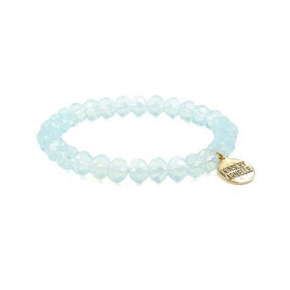 Kinsley Armelle Jewelry - RETAIL $20 Kinsley Armelle Halo Collection Citron Bracelet*Glass Faceted Beads